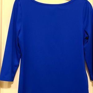 Peck & Peck Cobalt Blue Knit Top. Used.